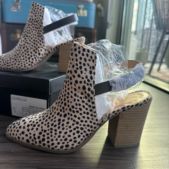 🐆CCOCCI | Cheetah Print Slingback Heels | Size 10 | NEVER WORN - Picture 4 of 5